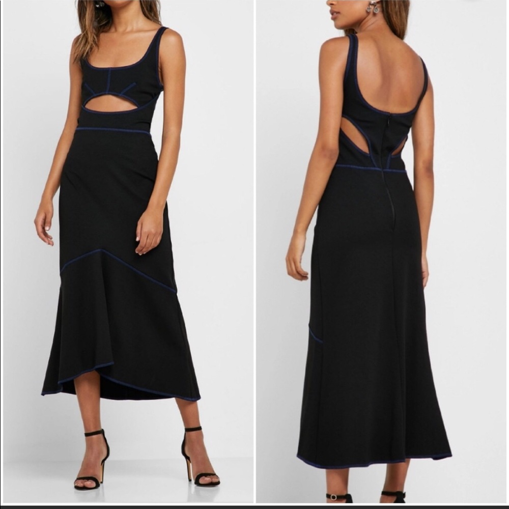 NWT TOPSHOP CUT OUT MIDI DRESS